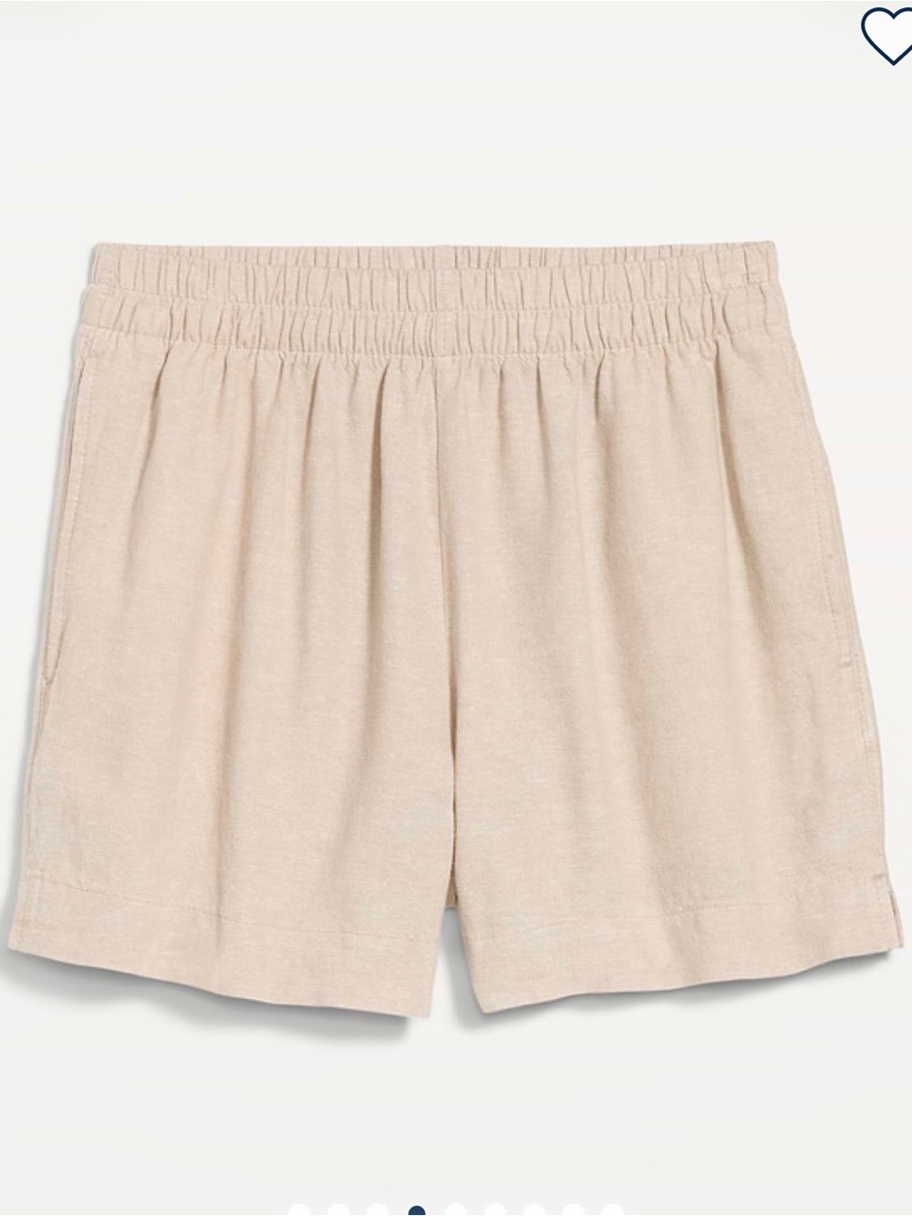 Old Navy High-Waist Pull-On Shorts in Flax Linen
